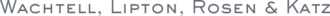 Wachtell, Lipton, Rosen  Katz logo